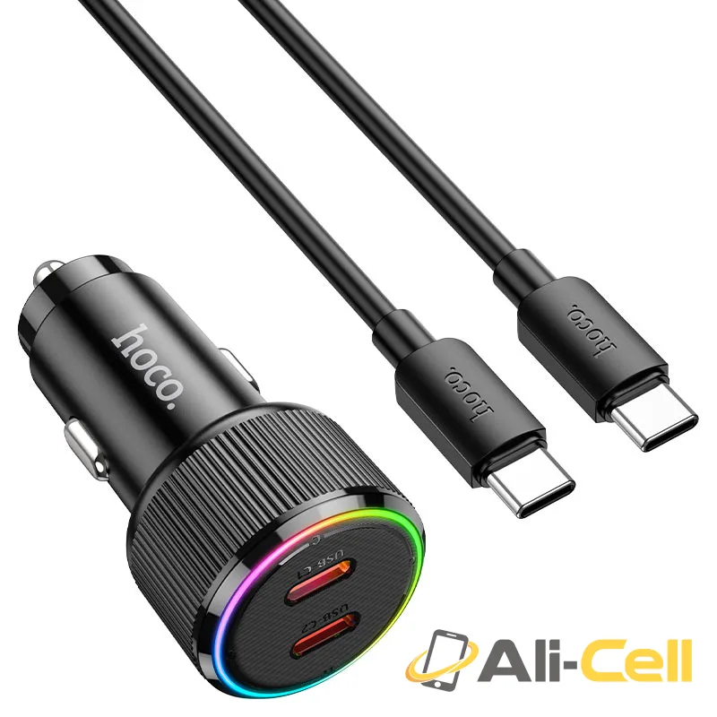 Car charger “NZ14B Guerrero” 50W cable set (Nz14b Black, Single) — 3
