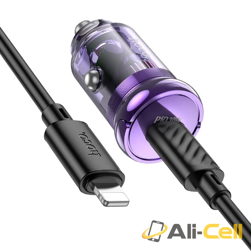 Car charger “Z53 Sight” 30W cable set (Z53 Set Tc Tc Transparent Black, Set With Type C To Type C Cable) — 4