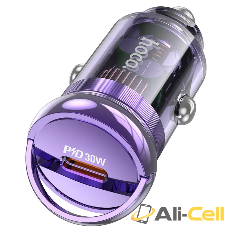 Car charger “Z53 Sight” 30W cable set (Z53 Transparent Purple, Single)