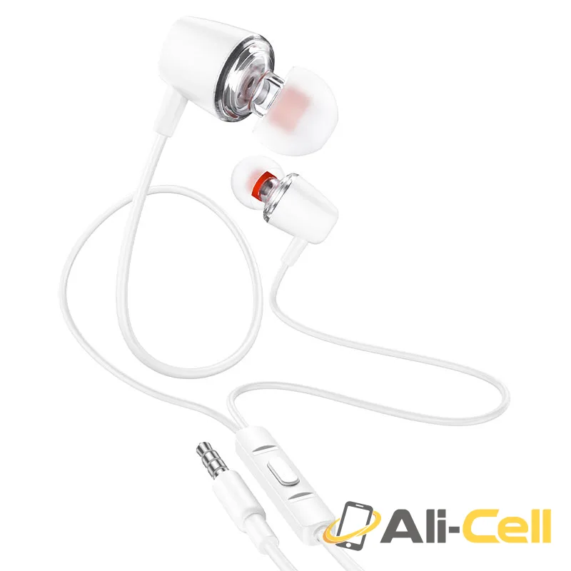 Wired earphones 3.5mm “M107 Discoverer” with mic (M107 White)