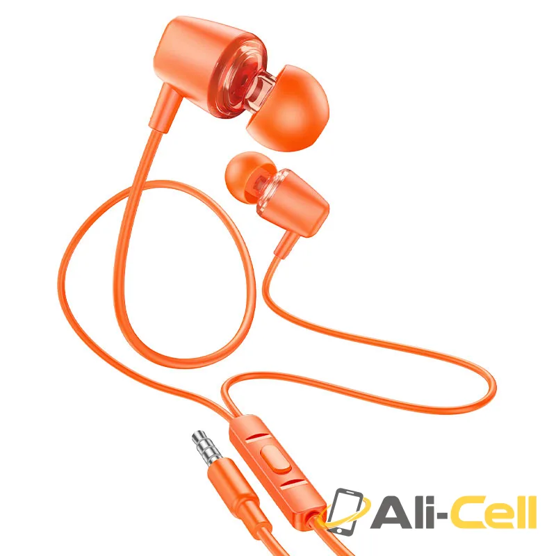 Wired earphones 3.5mm “M107 Discoverer” with mic (M107 Orange)