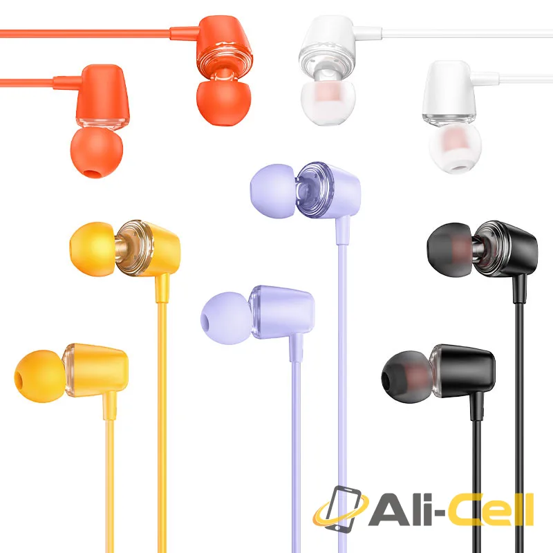 Wired earphones 3.5mm “M107 Discoverer” with mic (M107 Purple) — 5