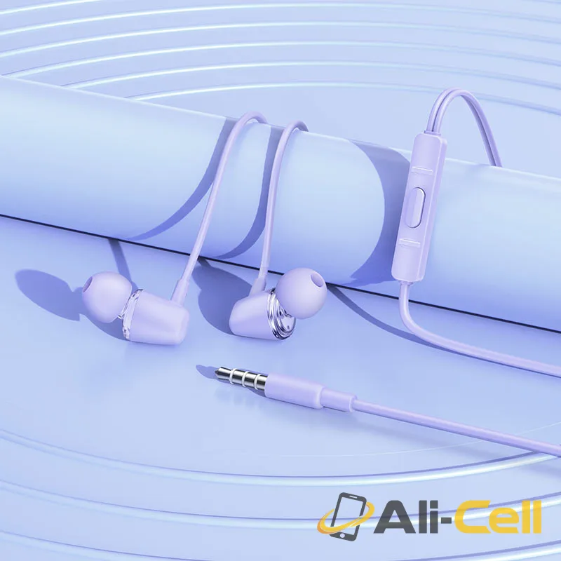 Wired earphones 3.5mm “M107 Discoverer” with mic (M107 Purple) — 7