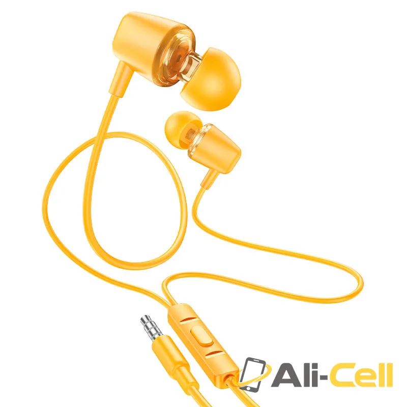 Wired earphones 3.5mm “M107 Discoverer” with mic (M107 Yellow)