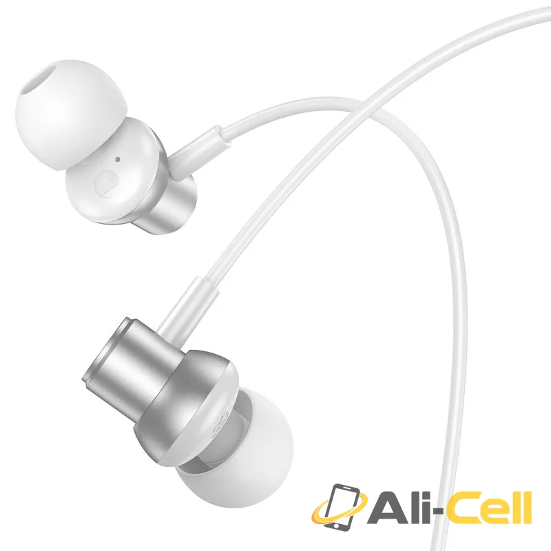 Wired earphones 3.5mm “M110 Encourage” with mic (M110 Silver) — 3
