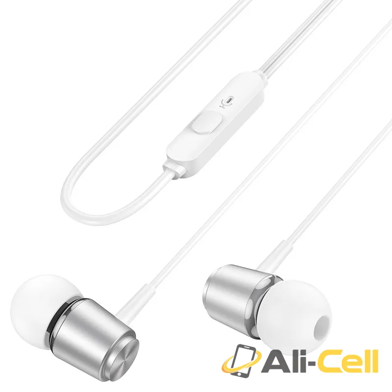 Wired earphones 3.5mm “M108 Spring” with mic (M108 Silver) — 4