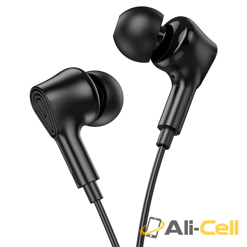 Wired earphones 3.5mm “M102 Ingenious” with mic (M102 Black)