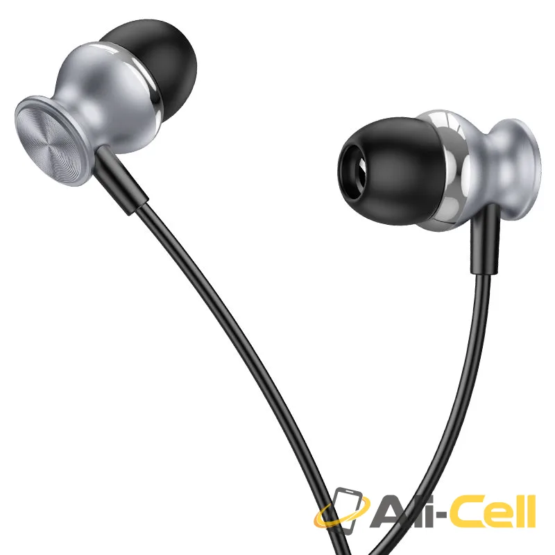 Wired earphones 3.5mm “M106 Fountain” with mic (M106 Metal Grey) — 5