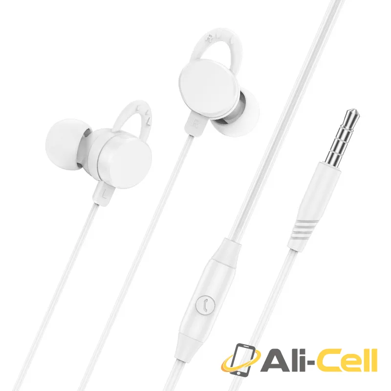 Wired earphones 3.5mm “M103 Rhyme” with mic (M103 Black) — 2