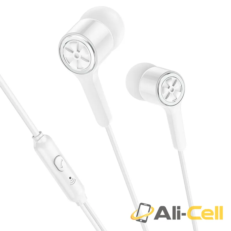 Wired earphones 3.5mm “M104 Gamble” with mic (M104 White) — 3