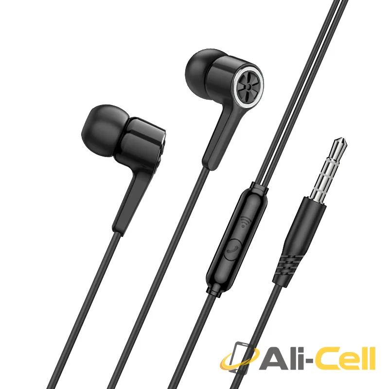 Wired earphones 3.5mm “M104 Gamble” with mic (M104 Black) — 2