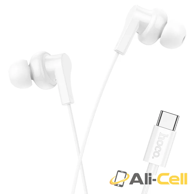 Wired earphones Type-C “M114 Jia” with mic (M114 Tc White)