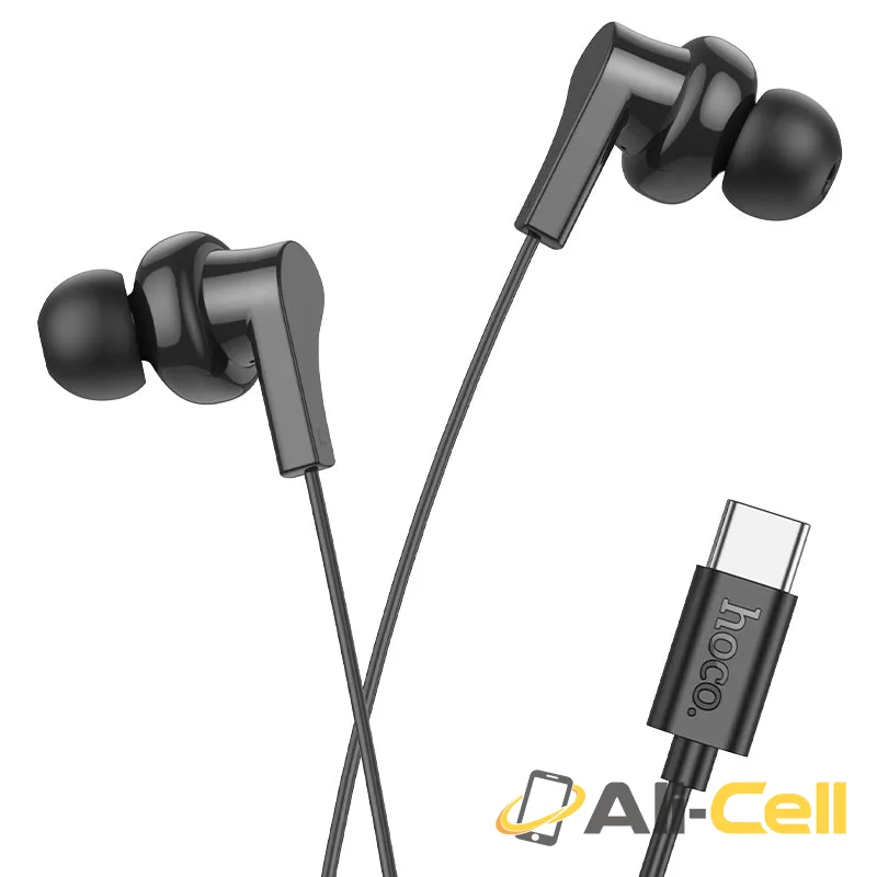 Wired earphones Type-C “M114 Jia” with mic (M114 Tc Black)