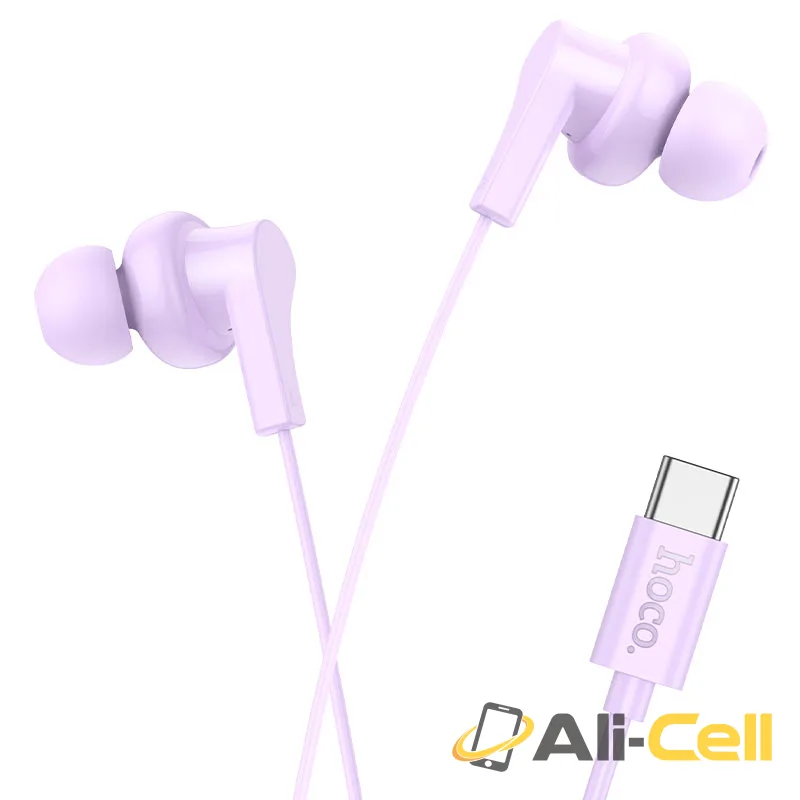 Wired earphones Type-C “M114 Jia” with mic (M114 Tc Purple)