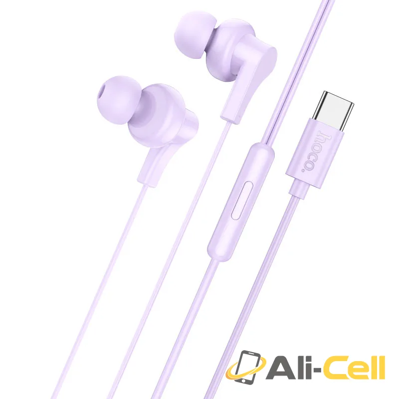 Wired earphones Type-C “M114 Jia” with mic (M114 Tc Purple) — 2