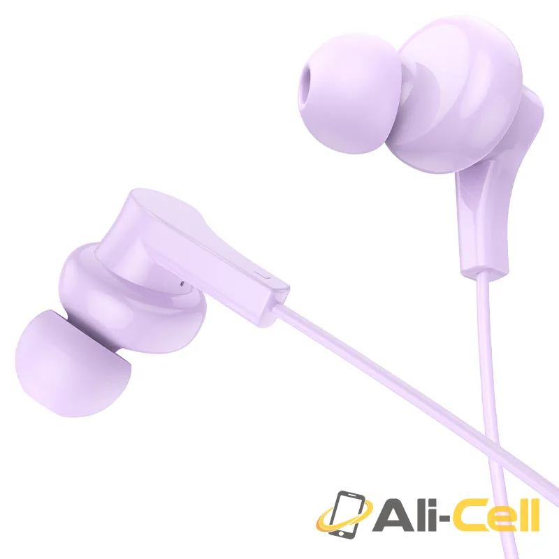 Wired earphones 3.5mm “M114 Jia” with mic (M114 White) — 3