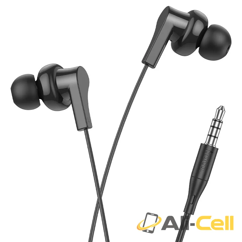 Wired earphones 3.5mm “M114 Jia” with mic (M114 Black)