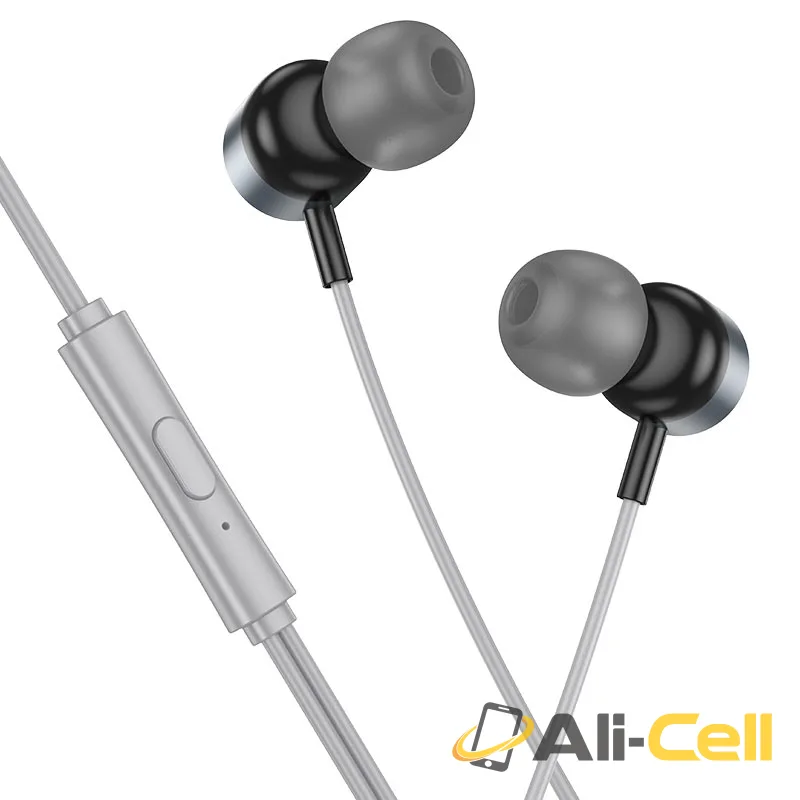 Wired earphones Type-C “M122 Power” with mic (M122 Tc Metal Grey)