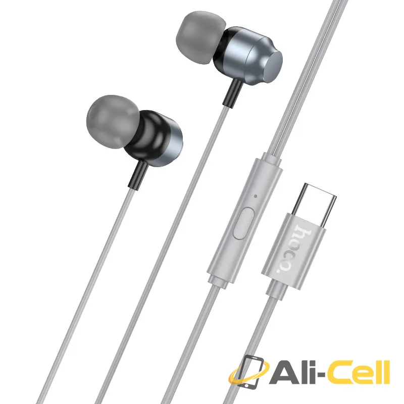 Wired earphones Type-C “M122 Power” with mic (M122 Tc Metal Grey) — 2