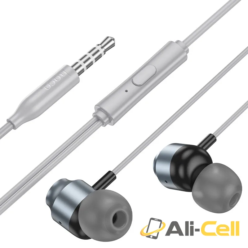 Wired earphones 3.5mm “M122 Power” with mic (M122 Black) — 3