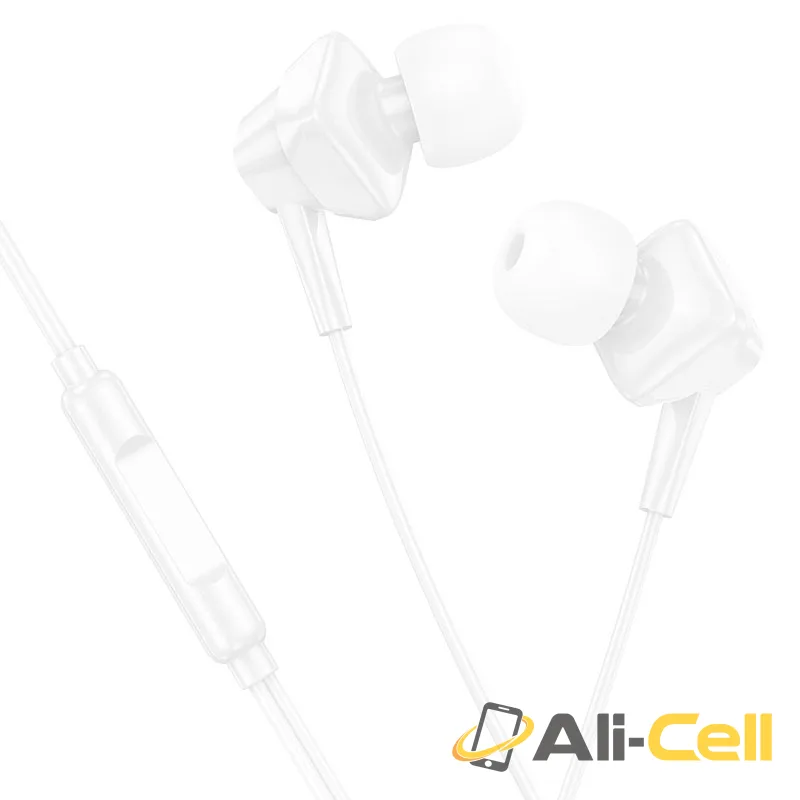 Wired earphones 3.5mm “M113 Landy” with mic (M113 White)