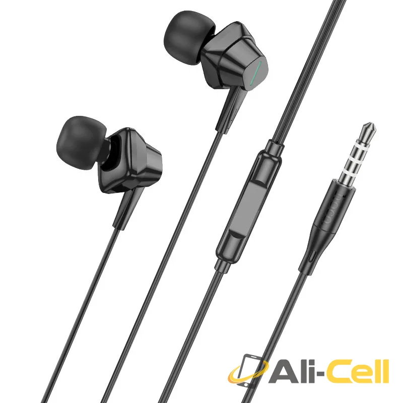 Wired earphones 3.5mm “M113 Landy” with mic (M113 White) — 2