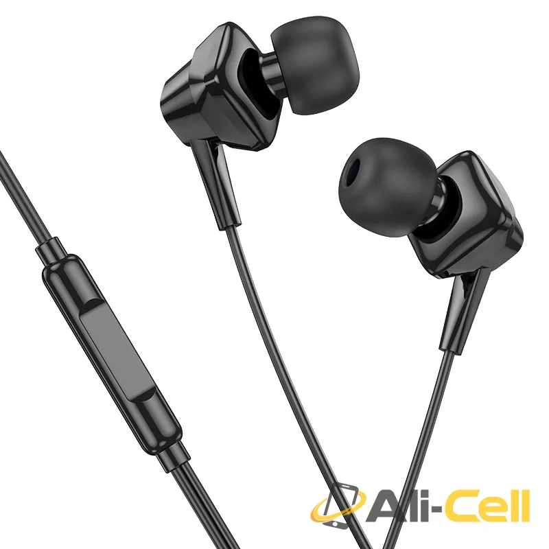 Wired earphones 3.5mm “M113 Landy” with mic (M113 Black)