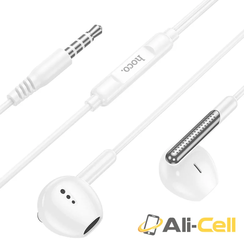 Wired earphones 3.5mm “M123 Glory” with mic (M123 White) — 3