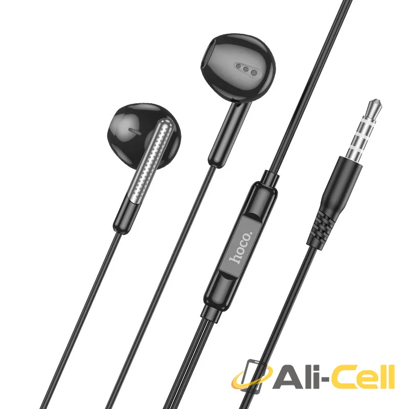 Wired earphones 3.5mm “M123 Glory” with mic (M123 Black) — 2