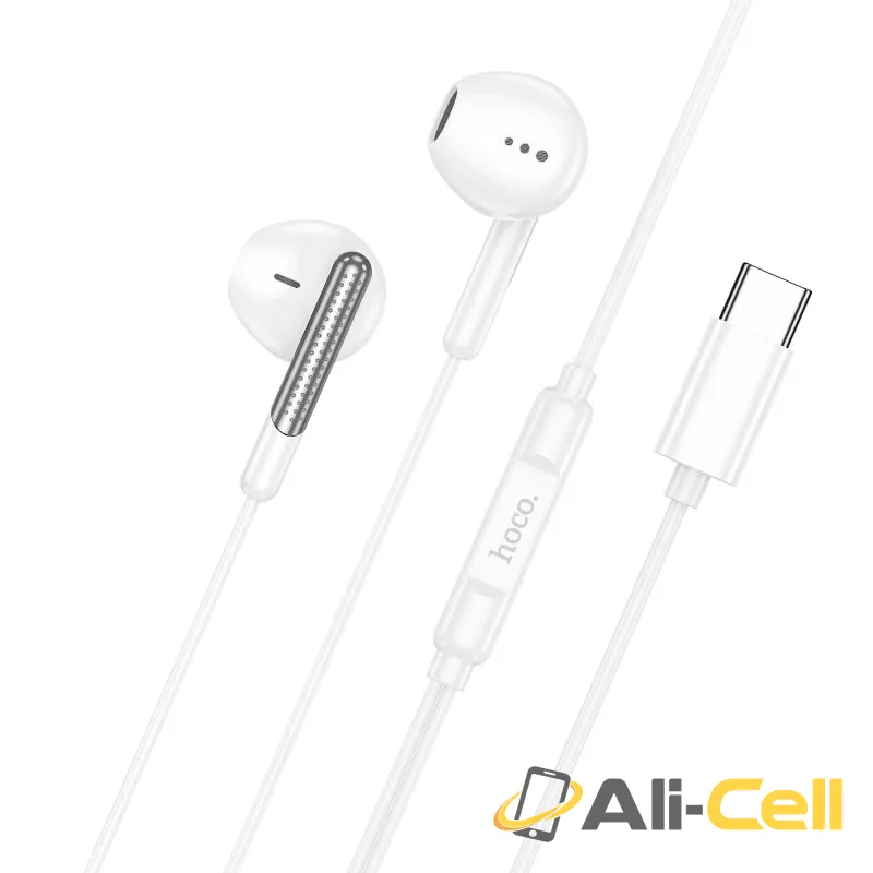 Wired earphones Type-C “M123 Glory” with mic (M123 Tc White) — 2