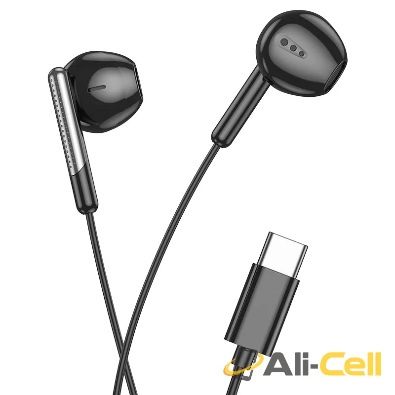 Wired earphones Type-C “M123 Glory” with mic (M123 Tc Black) — 3