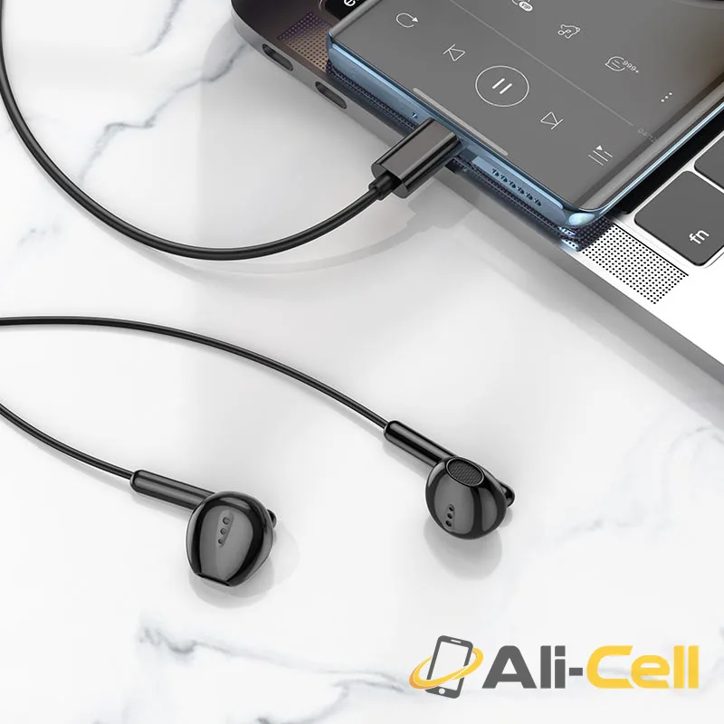 Wired earphones Type-C “M123 Glory” with mic (M123 Tc Black) — 7