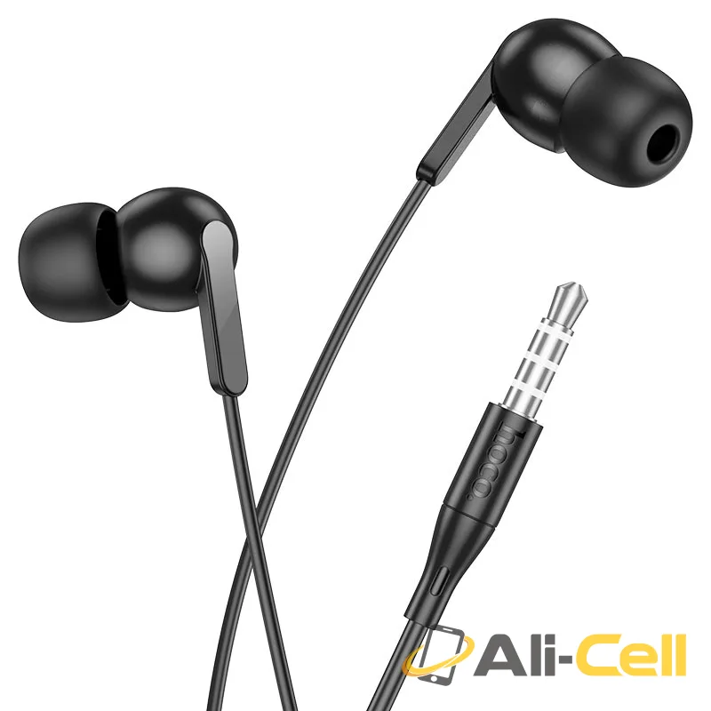 Wired earphones 3.5mm “M124 Wide” with mic (M124 White) — 3