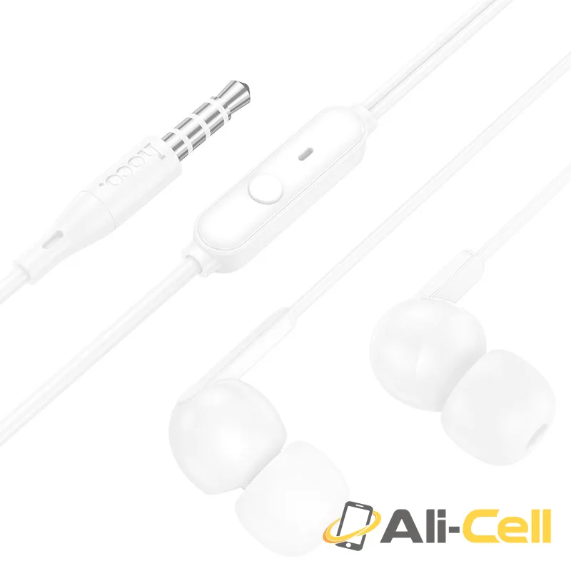 Wired earphones 3.5mm “M124 Wide” with mic (M124 White) — 4