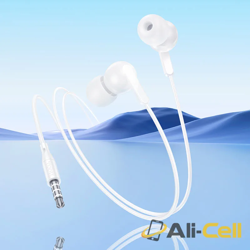 Wired earphones 3.5mm “M124 Wide” with mic (M124 White) — 8