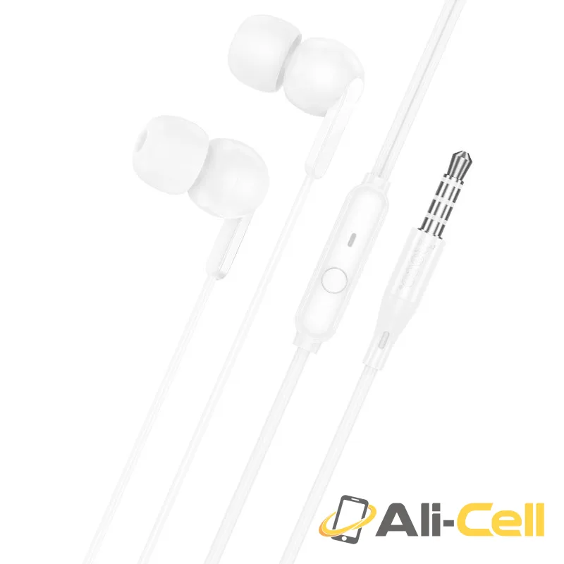 Wired earphones 3.5mm “M124 Wide” with mic (M124 Black) — 2