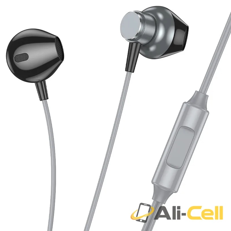 Wired earphones 3.5mm “M125 Smart” with mic (M125 Metal Grey)
