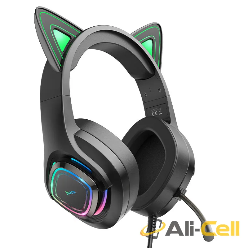Headphones “W107 Cute cat” gaming headset (W107 Elf Cat)