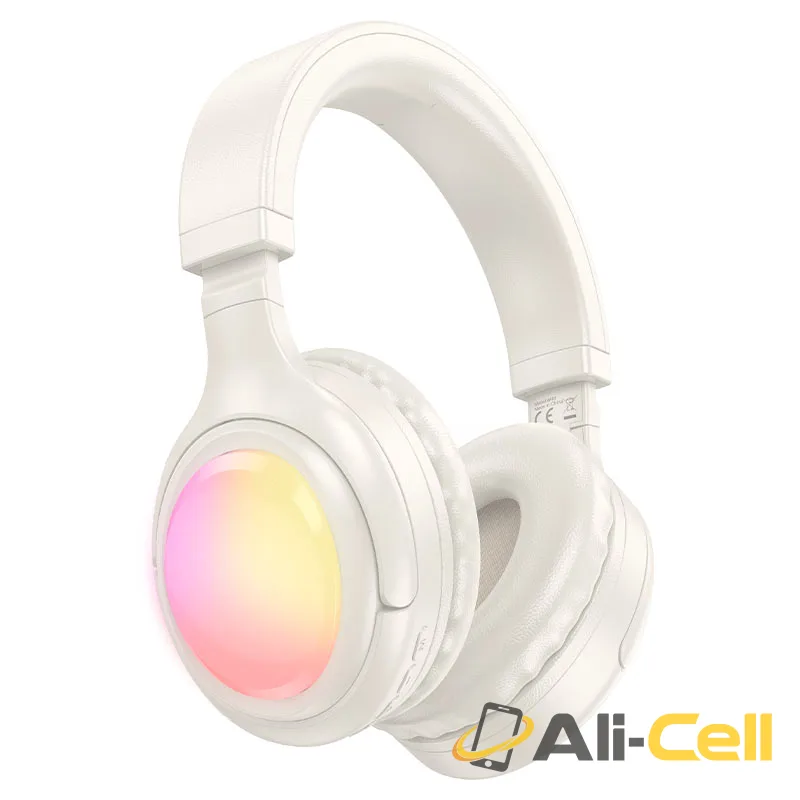 Headphones “W48 Focus” wireless wired (W48 Milky White)