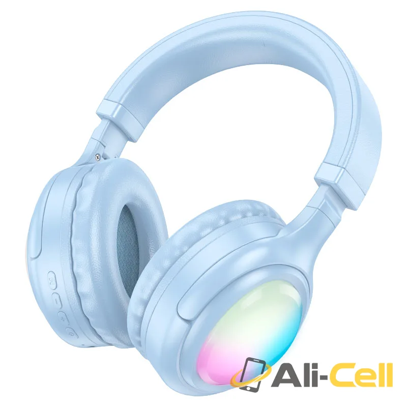 Headphones “W48 Focus” wireless wired (W48 Milky White) — 2