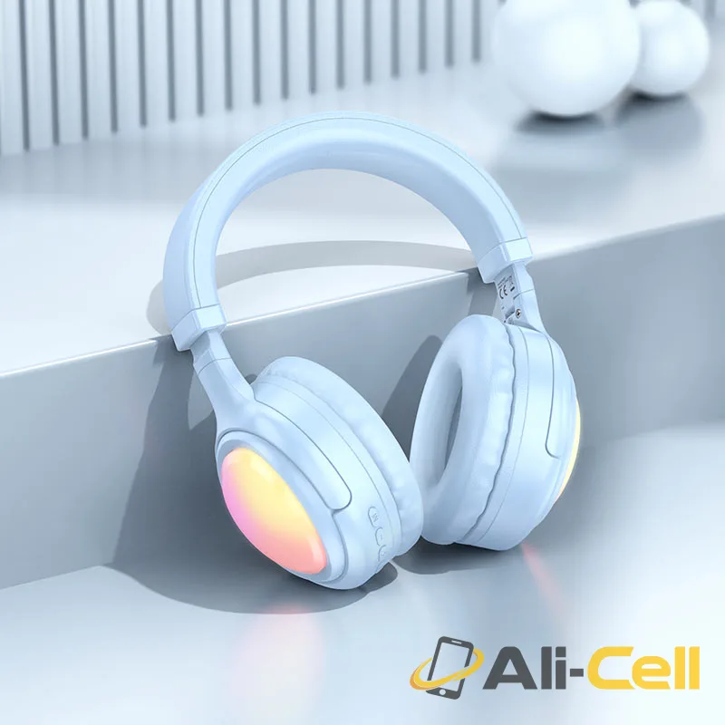 Headphones “W48 Focus” wireless wired (W48 Blue) — 8