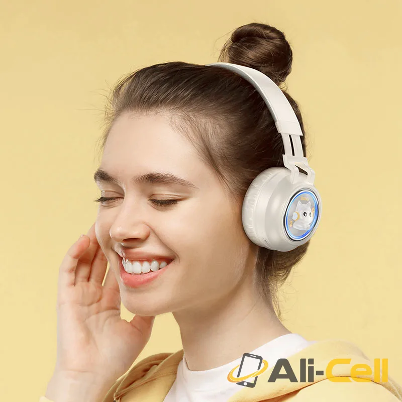 Headphones “W50 Cute fun” wireless wired (W50 Pink) — 8