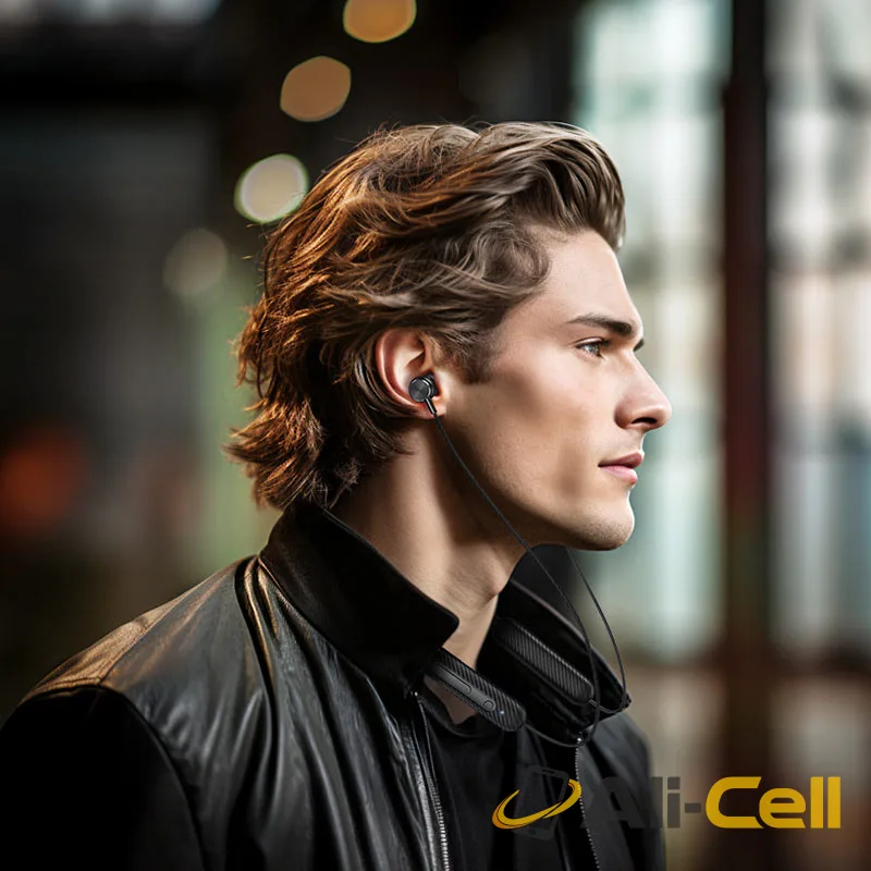 Wireless earphones “ES70 Armour” with mic (Es70 Black) — 8