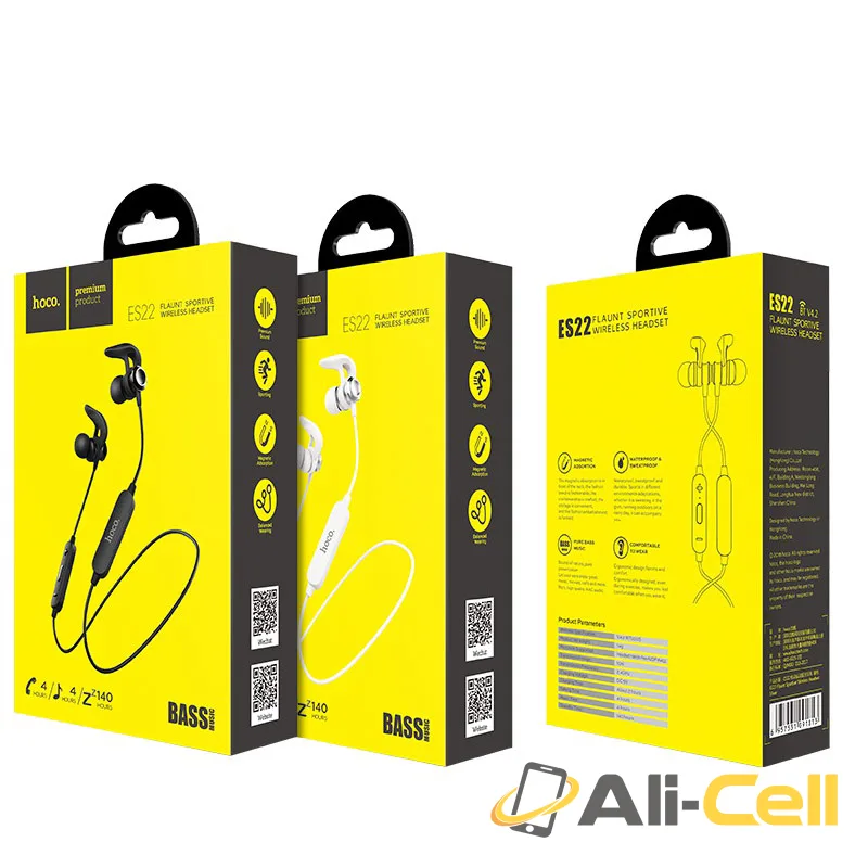 Wireless headset “ES22 Flaunt” sportive earphones with mic — 7
