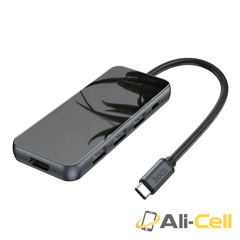Type-C hub “HB15 Easy show” USB3.0*3 + HDTV + PD (Hb15 Metal Gray) — 2