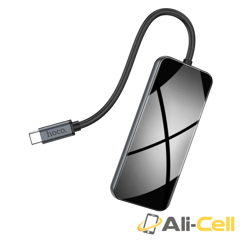 Type-C hub “HB15 Easy show” USB3.0*3 + HDTV + PD (Hb15 Metal Gray) — 4