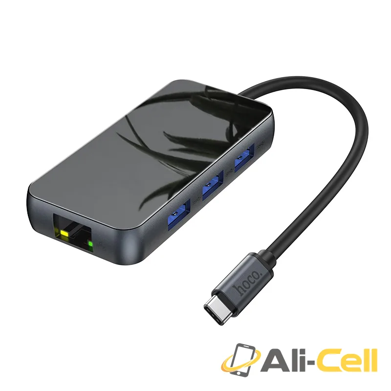 Type-C hub “HB16 Easy expand” USB3.0*3 + HDTV + PD + RJ45 (Hb16 Metal Gray) — 2