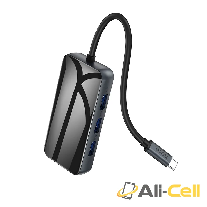 Type-C hub “HB16 Easy expand” USB3.0*3 + HDTV + PD + RJ45 (Hb16 Metal Gray) — 3