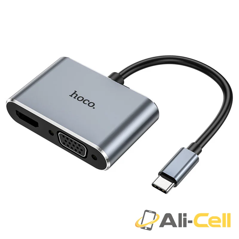 Converter “HB29 Easy-lead” Type-C to HDTV + VGA (Hb29 Metal Gray)