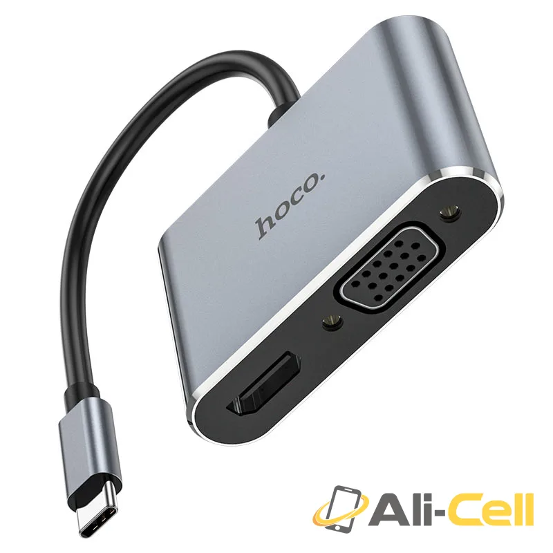 Converter “HB29 Easy-lead” Type-C to HDTV + VGA (Hb29 Metal Gray) — 2